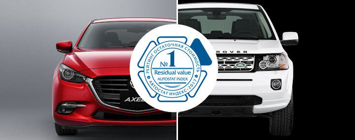 Mazda и Land Rover – лидеры по сохранности остаточной стоимости автомобилей