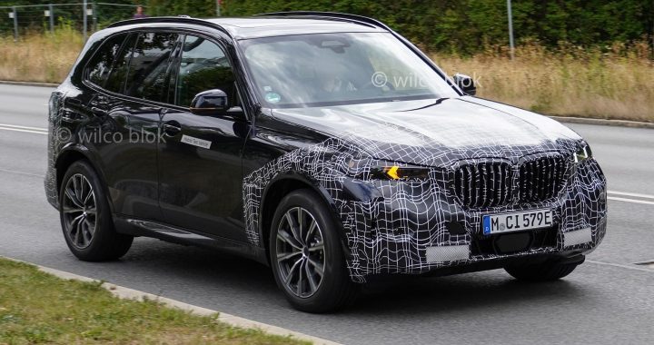 Шпионские фото BMW X5 Facelift 2023